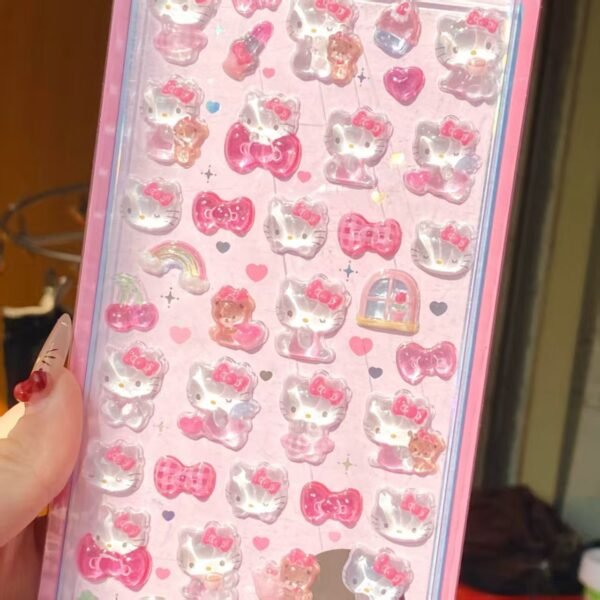 4 pcs Hello Kitty and Friends Sanrio Raised Sticker - Image 4